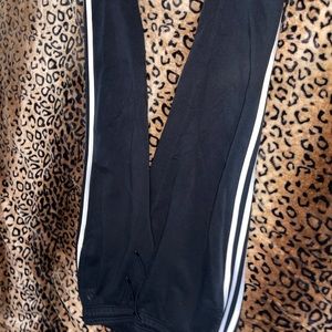 Black fleece adidas joggers